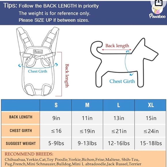 NWOT Pawaboo Pet Carrier Backpack, Adjustable - Picture 2 of 6